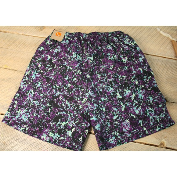 Nike Dri-FIT Training Shorts Kids Large L Purple Teal Marble FV0275-503 NEW - Picture 3 of 10